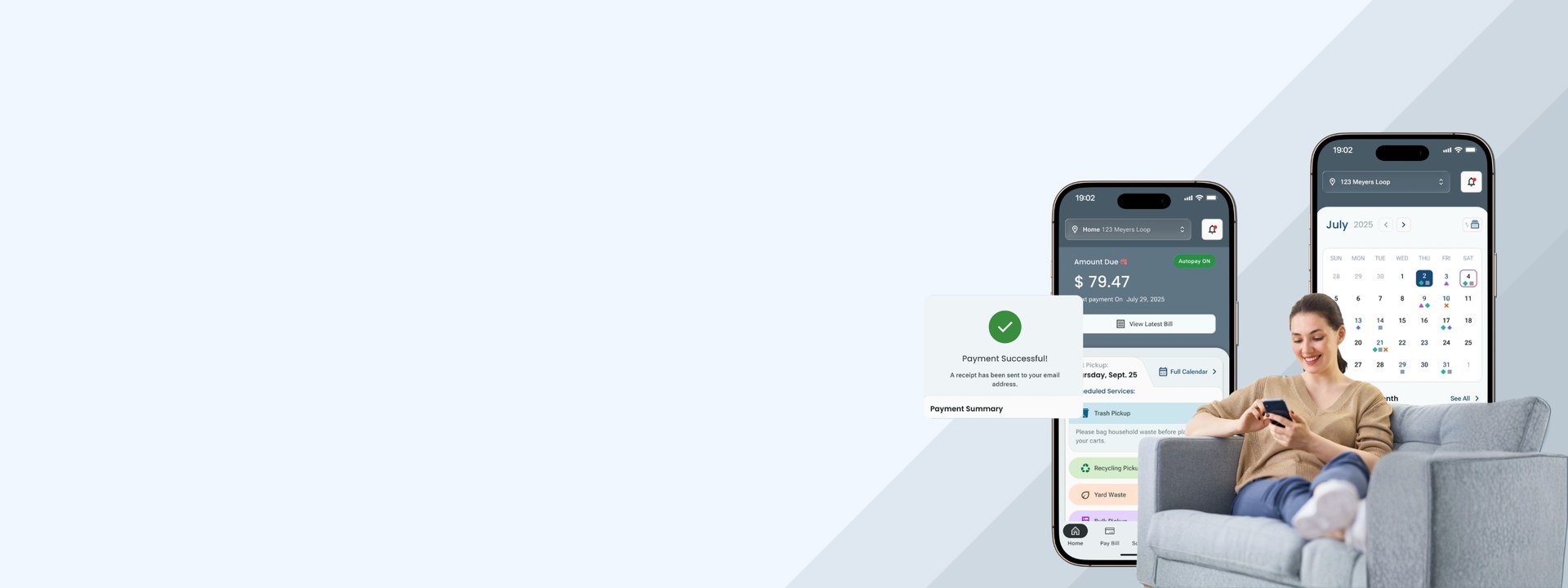 WasteConnect+ mobile app